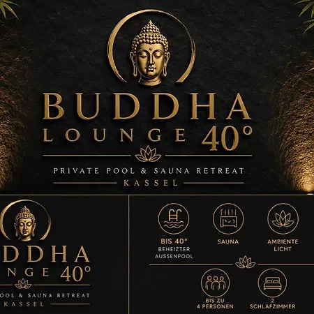 Buddha Lounge 40 - Private Pool & Sauna Retreat Kassel